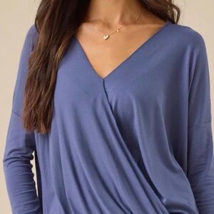 Alter'd State Christina Wrap Front Blouse Size M
